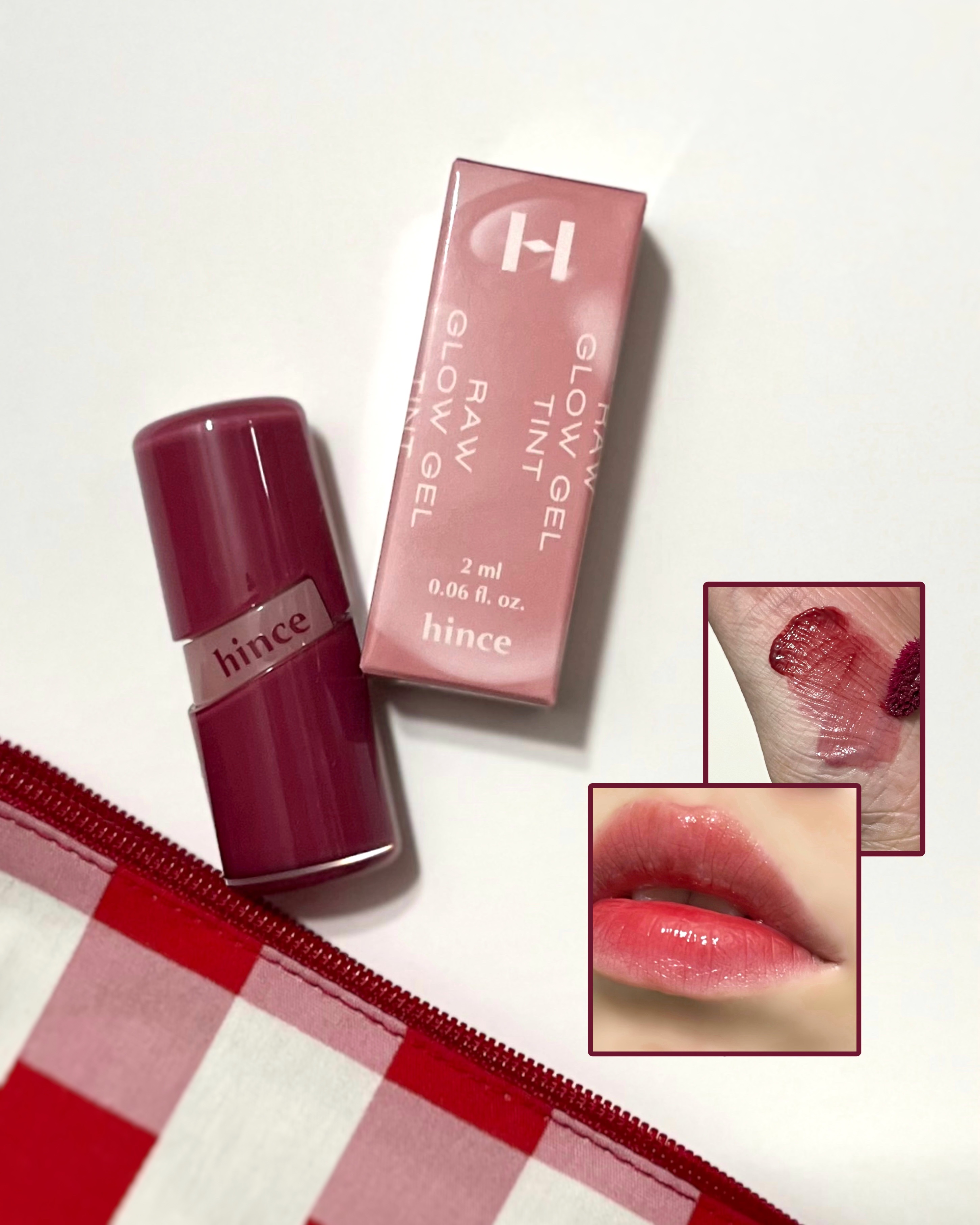 ロウグロウジェルティント/hince/リップティントを使ったクチコミ（1枚目）