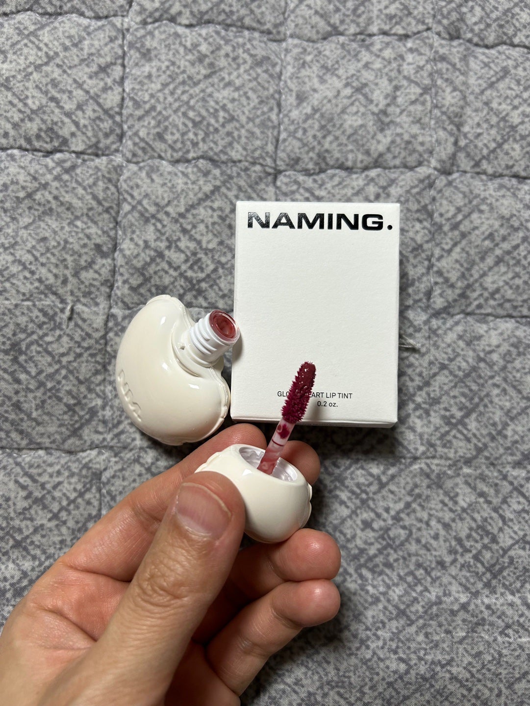 ネーミング グロウ ハートリップティント/NAMING./リップティントを使ったクチコミ(2枚目)