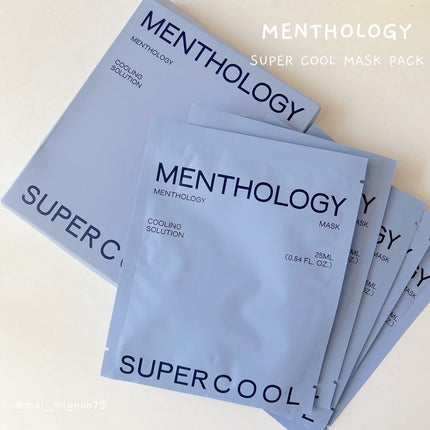 MENTHOLOGY クーリングマスクパック/menthology/シートマスク・パックを使ったクチコミ(1枚目)