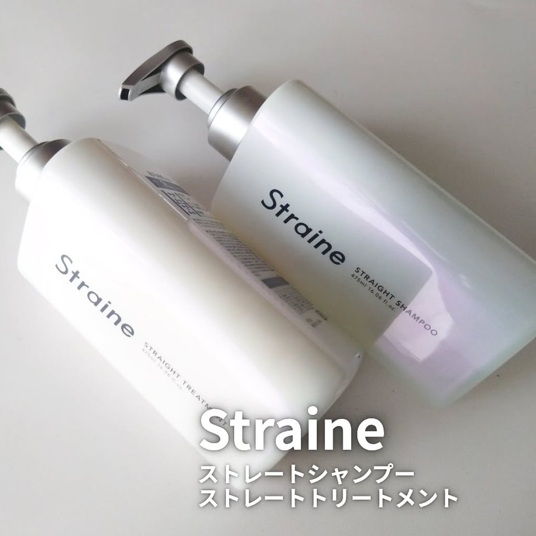 ストレートシャンプー/ストレートトリートメント ホワイトブロッサムの香り/Straine/市販シャンプーを使ったクチコミ（1枚目）
