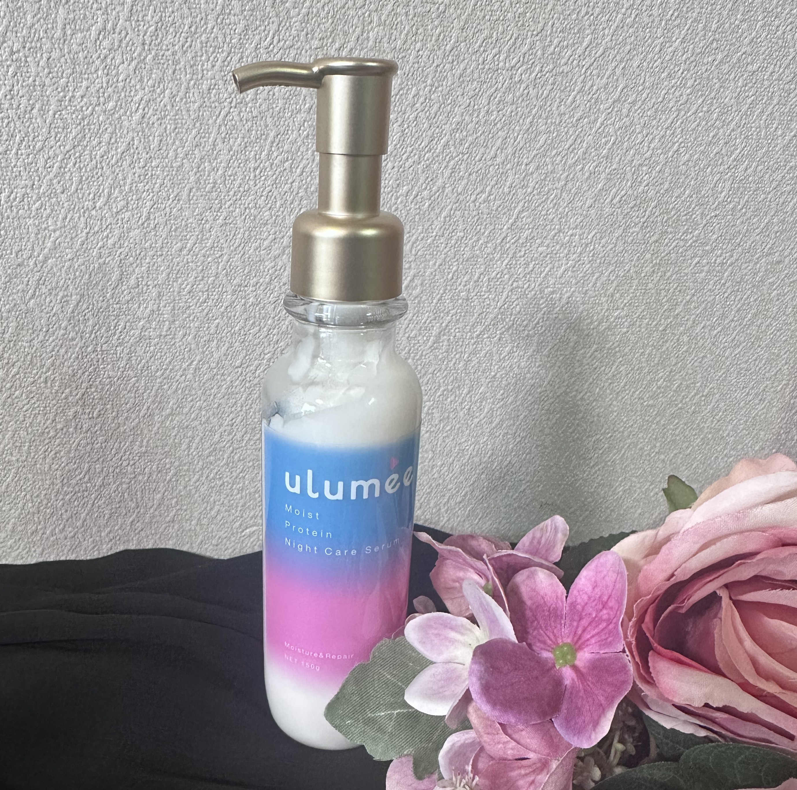 モイストプロテイン ナイトケアセラム/ulumee/アウトバストリートメントを使ったクチコミ（1枚目）