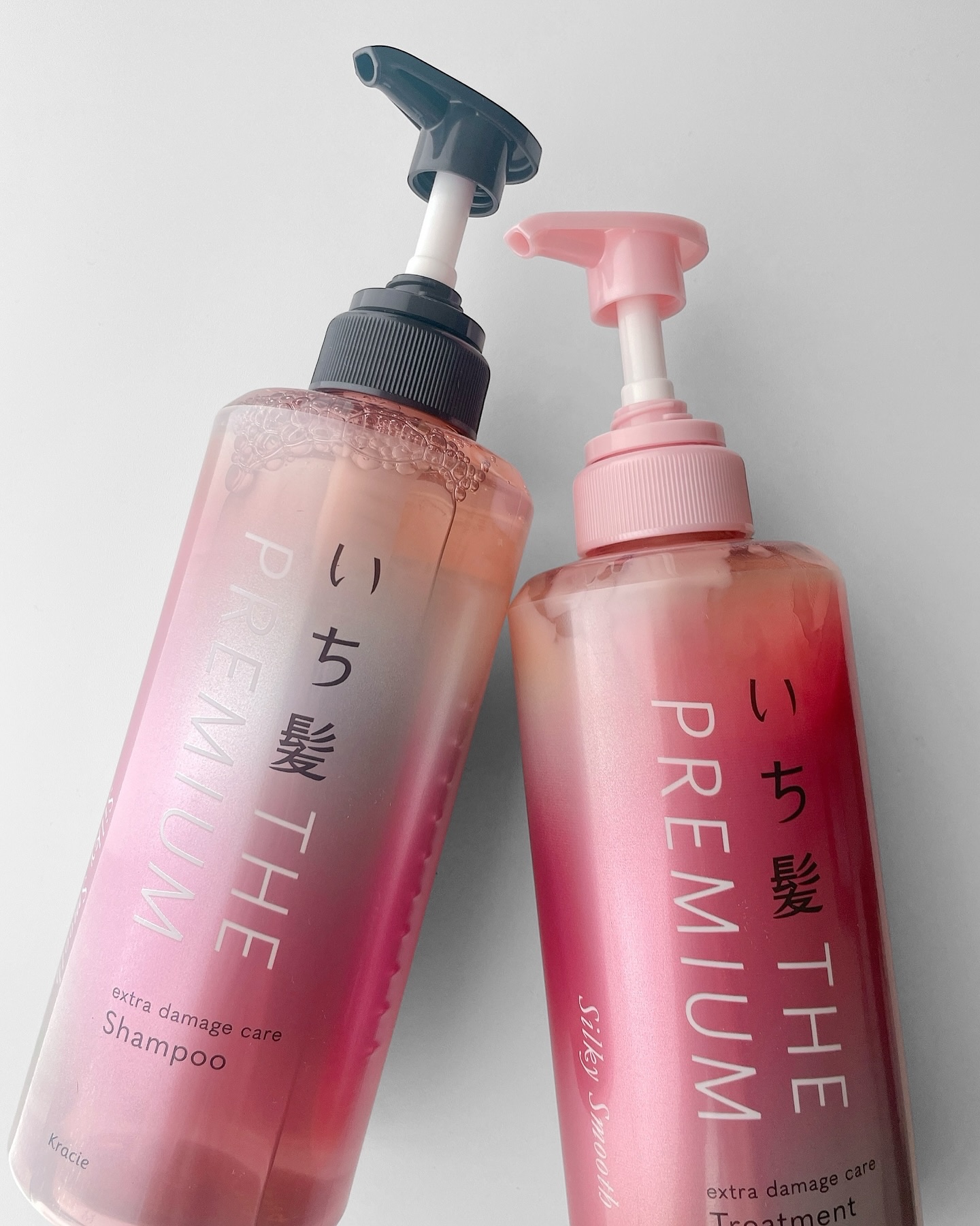 THE PREMIUM エクストラダメージケアシャンプー／トリートメント（シルキースムース）/いち髪/市販シャンプーを使ったクチコミ（2枚目）