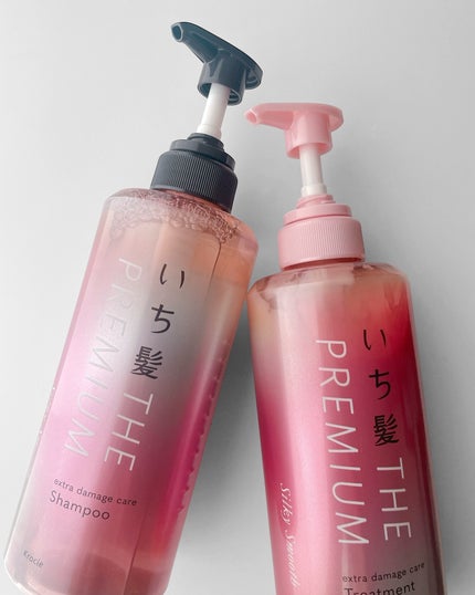 THE PREMIUM エクストラダメージケアシャンプー/トリートメント(シルキースムース)/いち髪/市販シャンプーを使ったクチコミ(2枚目)