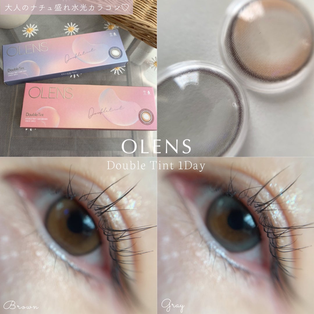 Double Tint 1day/OLENS/カラーコンタクトレンズを使ったクチコミ(1枚目)