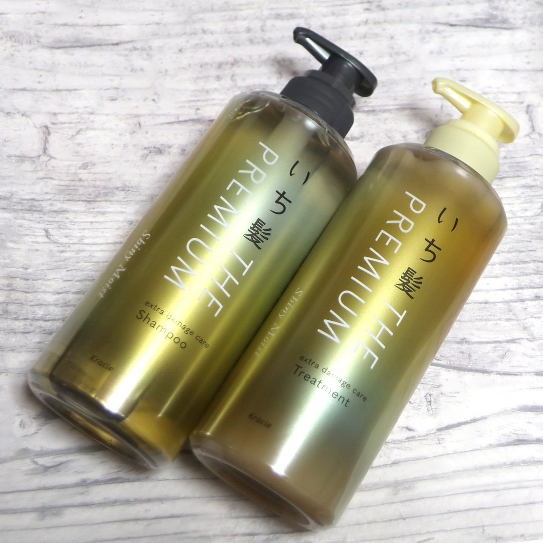 THE PREMIUM エクストラダメージケアシャンプー／トリートメント（シャイニーモイスト）/いち髪/市販シャンプーを使ったクチコミ（1枚目）
