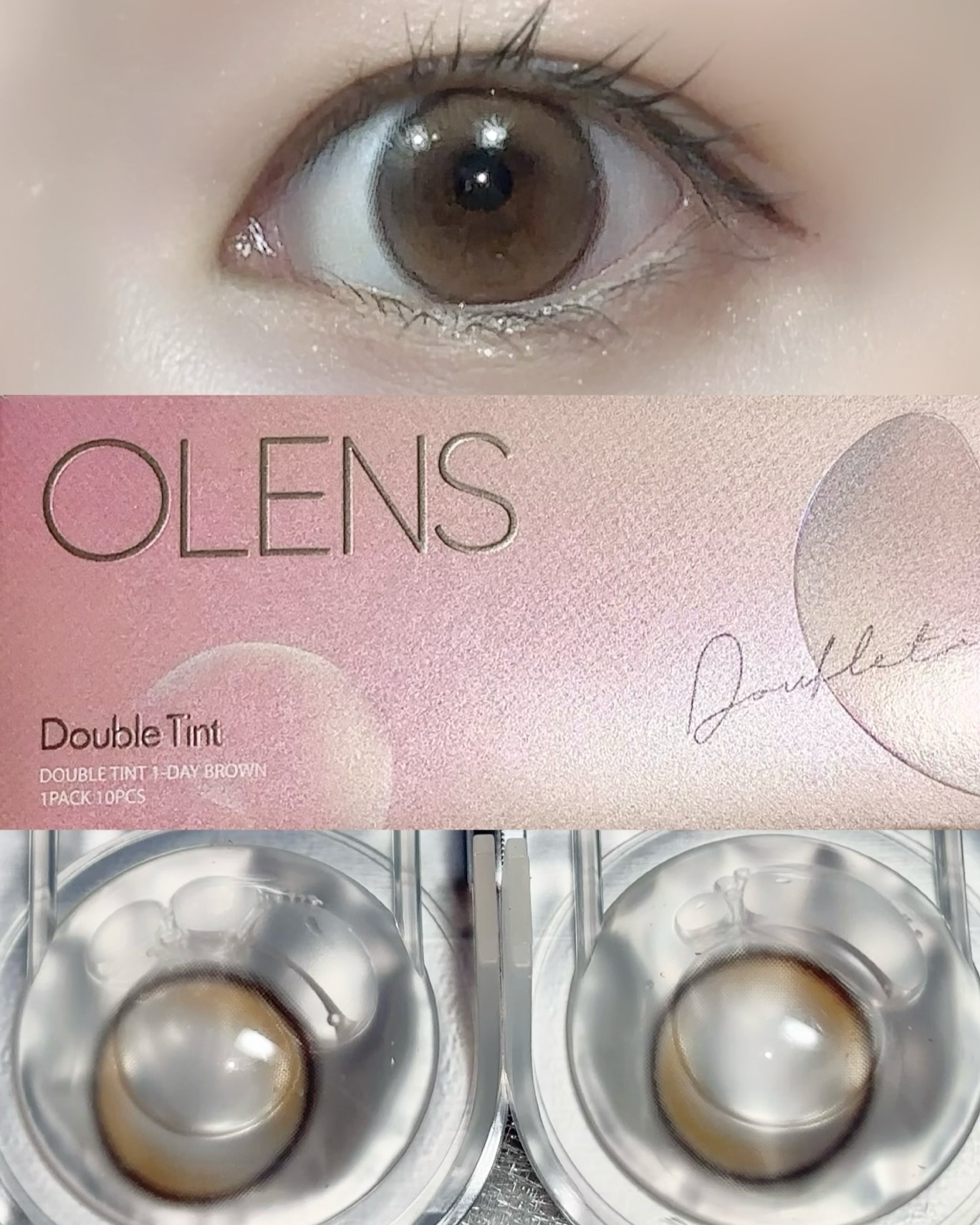 Double Tint 1day/OLENS/カラーコンタクトレンズを使ったクチコミ（2枚目）