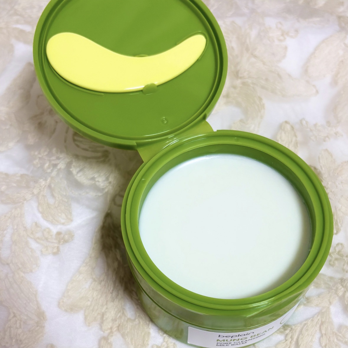 緑豆毛穴クレンジングミルクバーム/beplain/クレンジングバームを使ったクチコミ（3枚目）