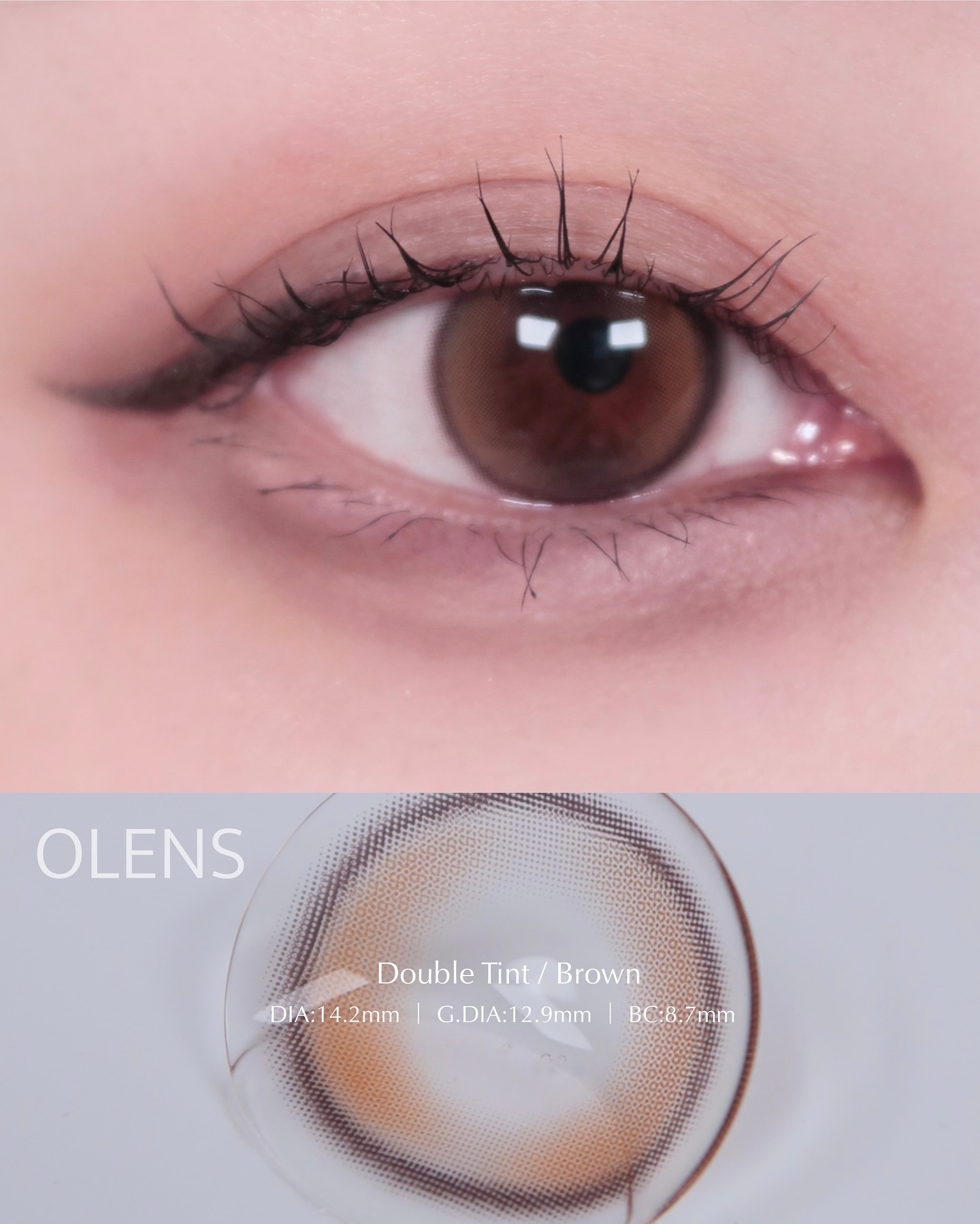 Double Tint 1day/OLENS/カラーコンタクトレンズを使ったクチコミ（3枚目）