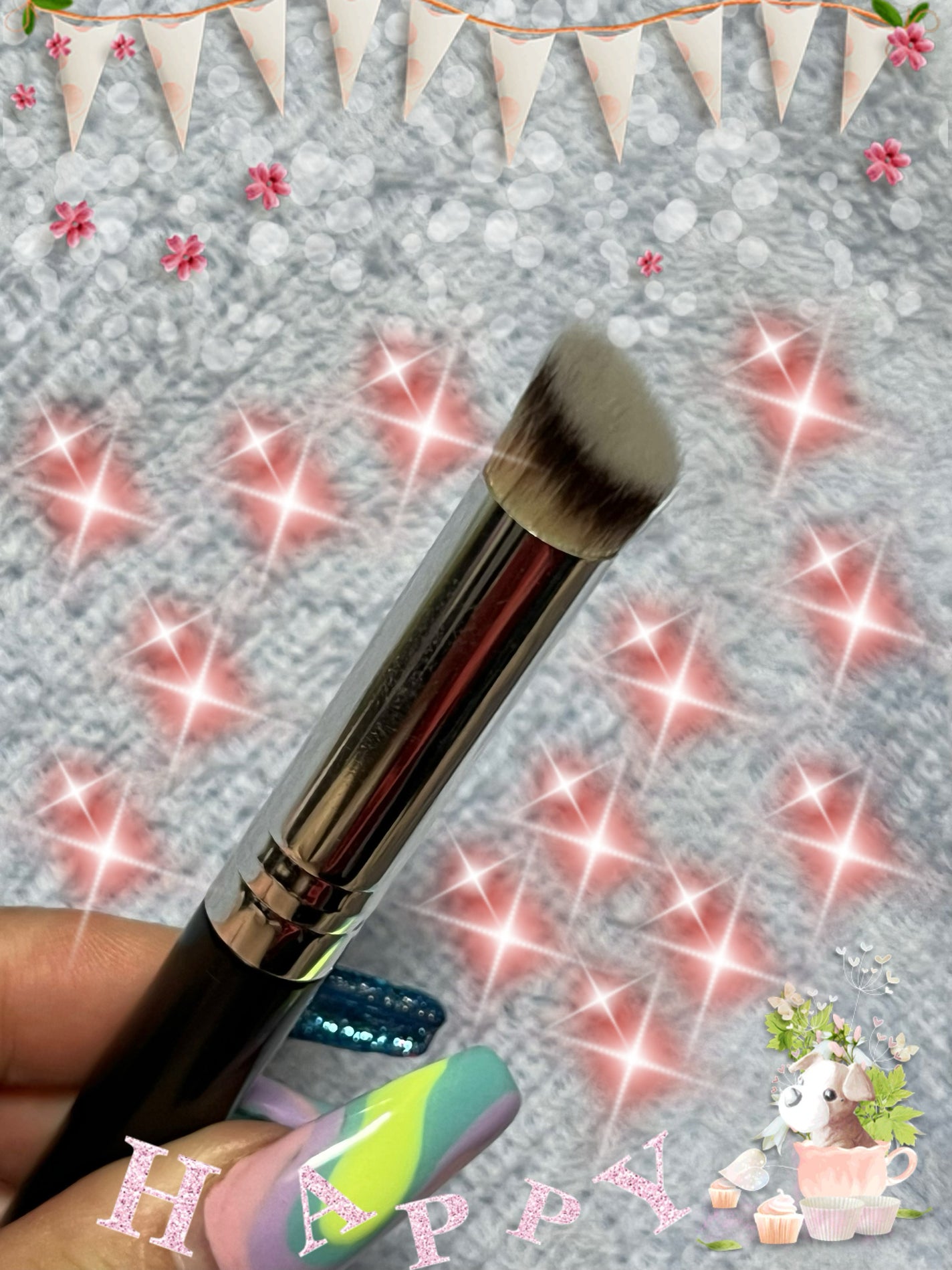 コンシーラーブラシ(斜め)/DAISO/メイクブラシを使ったクチコミ(4枚目)