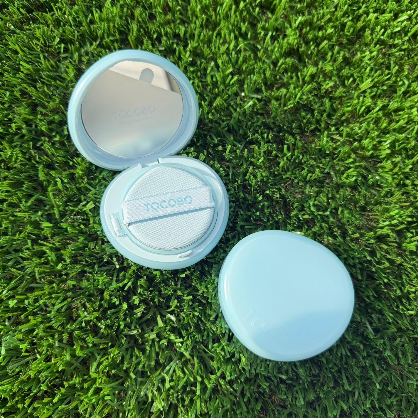 ブラーフィニッシュサンクッション/TOCOBO/日焼け止めパウダーを使ったクチコミ(2枚目)