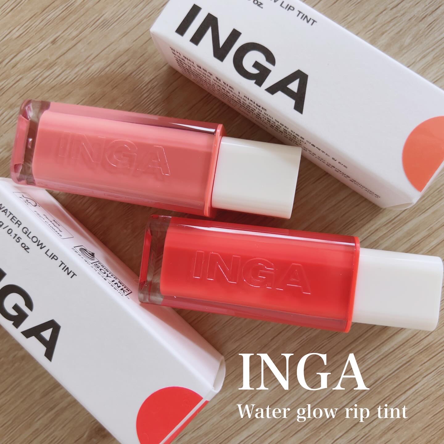 ウォーターグローリップティント/INGA/リップティントを使ったクチコミ（1枚目）