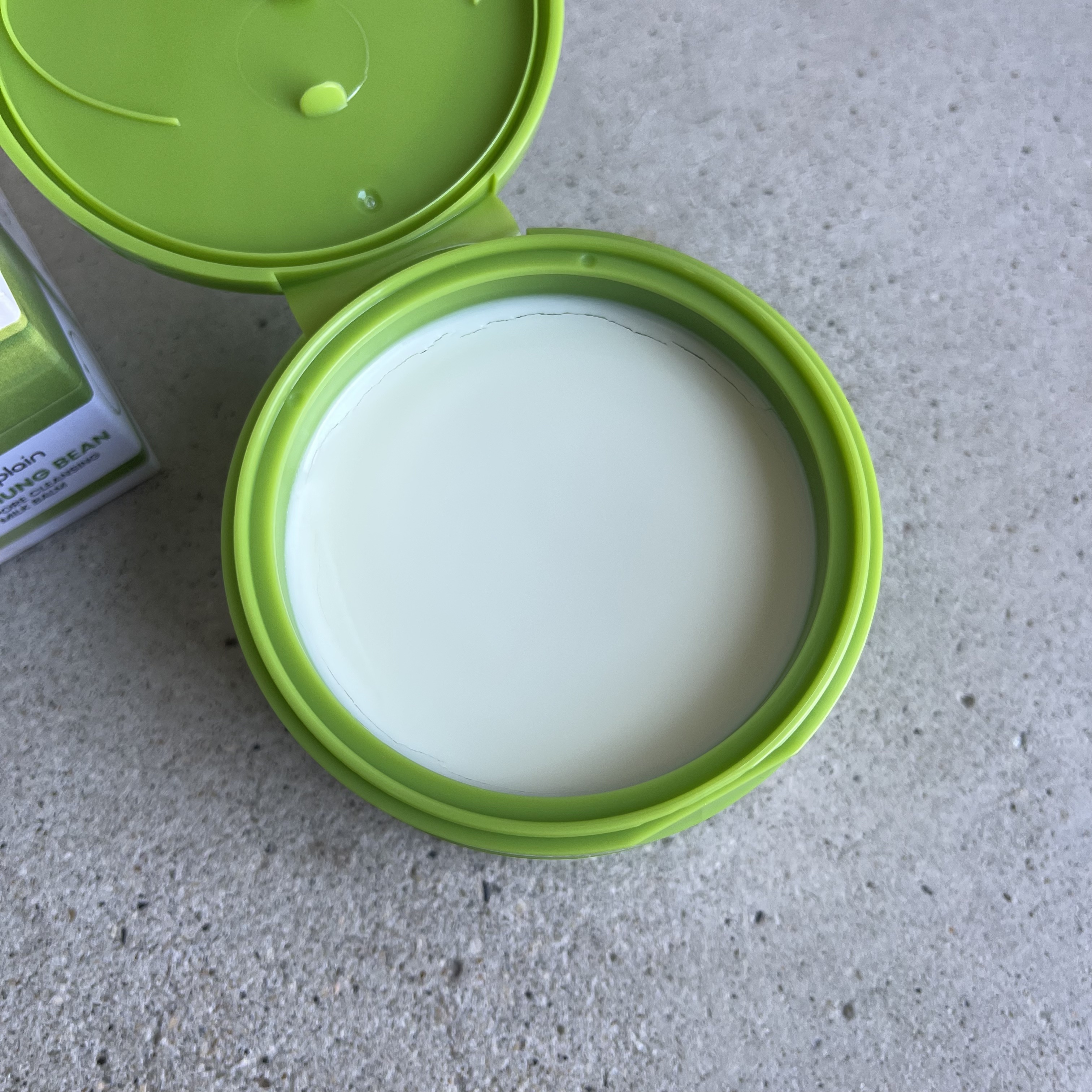 緑豆毛穴クレンジングミルクバーム/beplain/クレンジングバームを使ったクチコミ（2枚目）