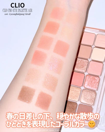 プロ アイ パレット エアー/CLIO/アイシャドウパレットを使ったクチコミ(4枚目)