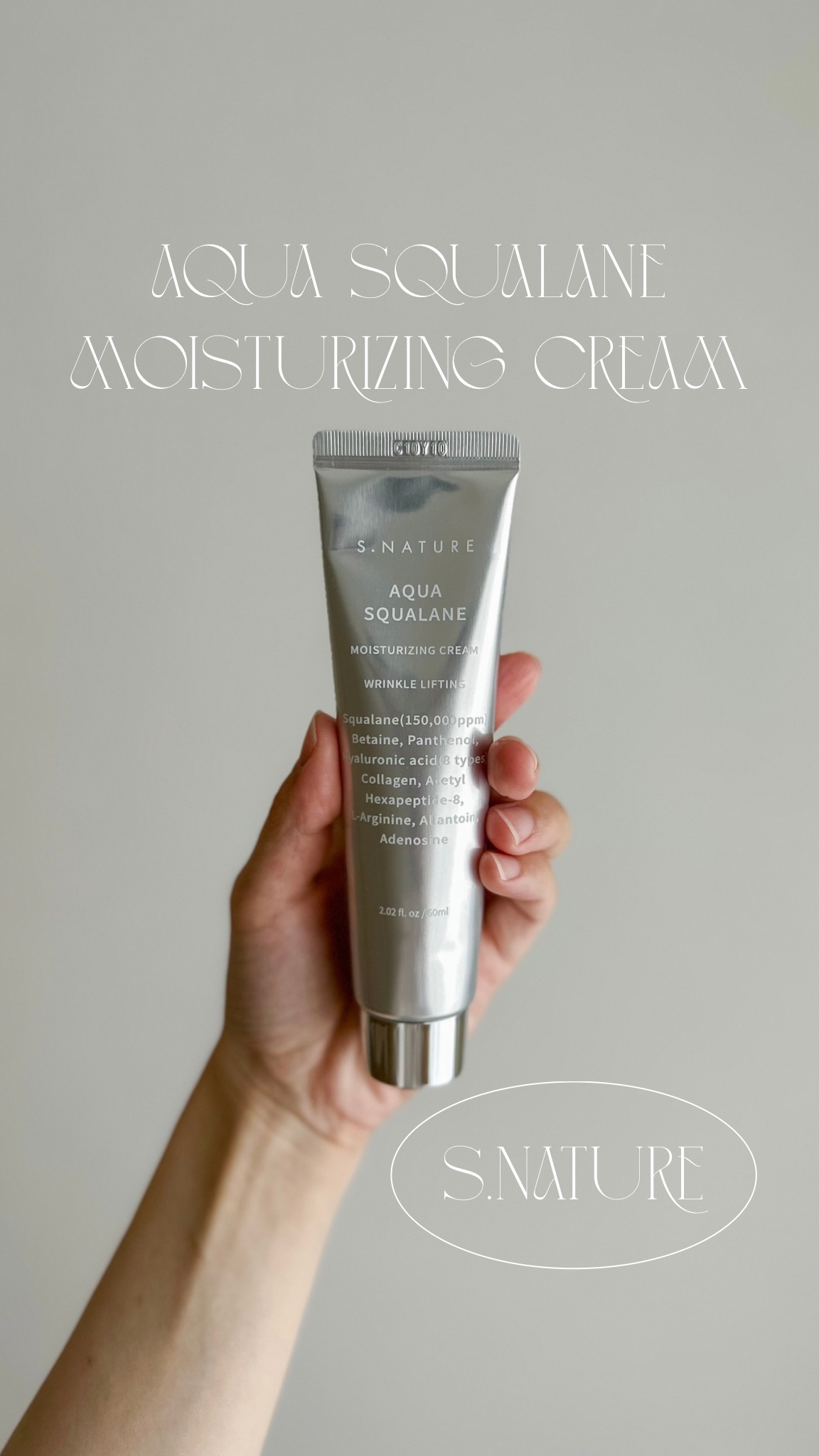 アクアスクワランモイスチャークリーム/S.NATURE/フェイスクリームを使ったクチコミ（1枚目）