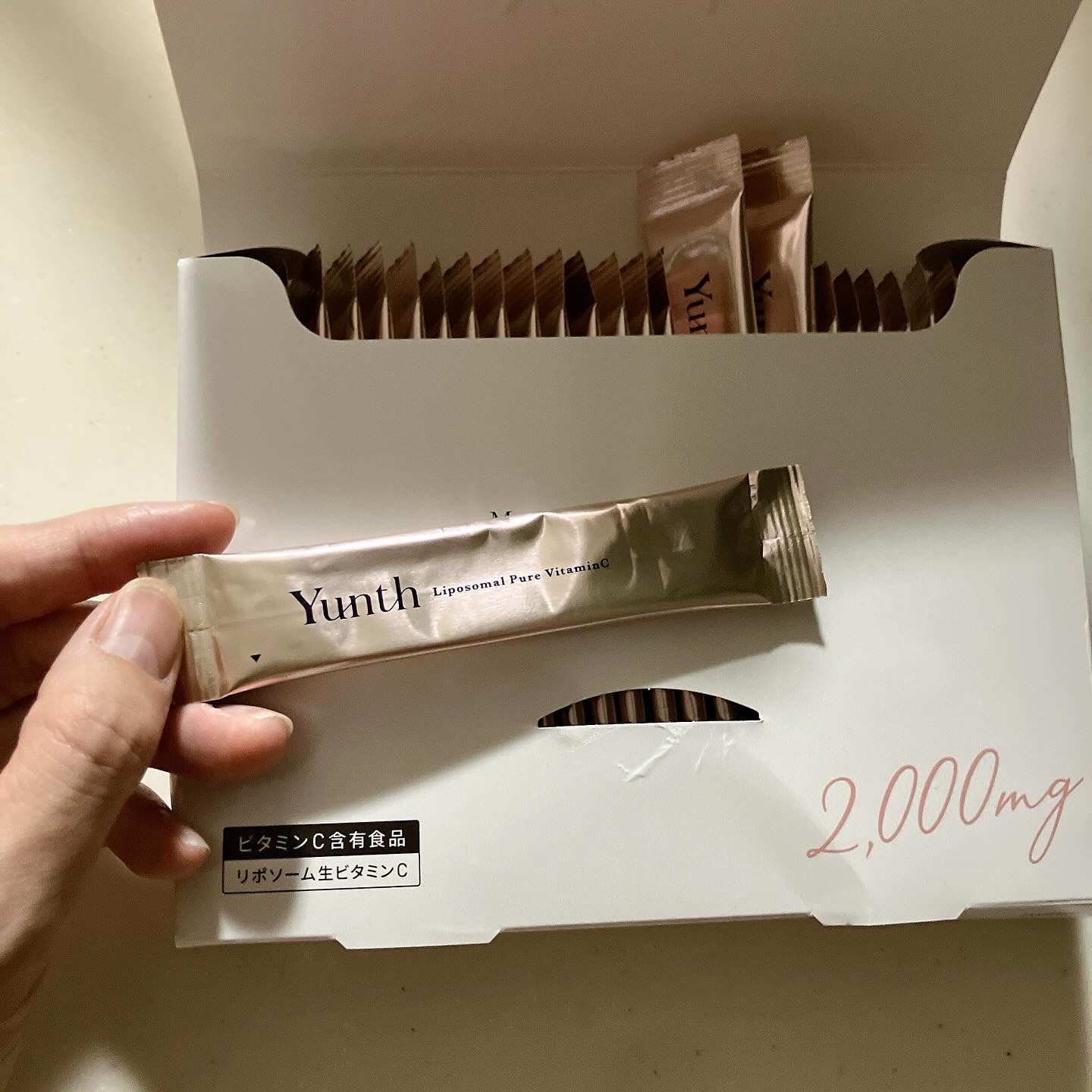 リポソーム生ビタミンC/Yunth/美容サプリメントを使ったクチコミ（2枚目）