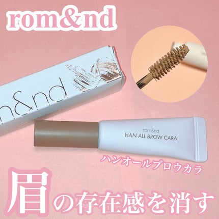 ハンオールブロウカラ/rom&nd/眉マスカラを使ったクチコミ(1枚目)