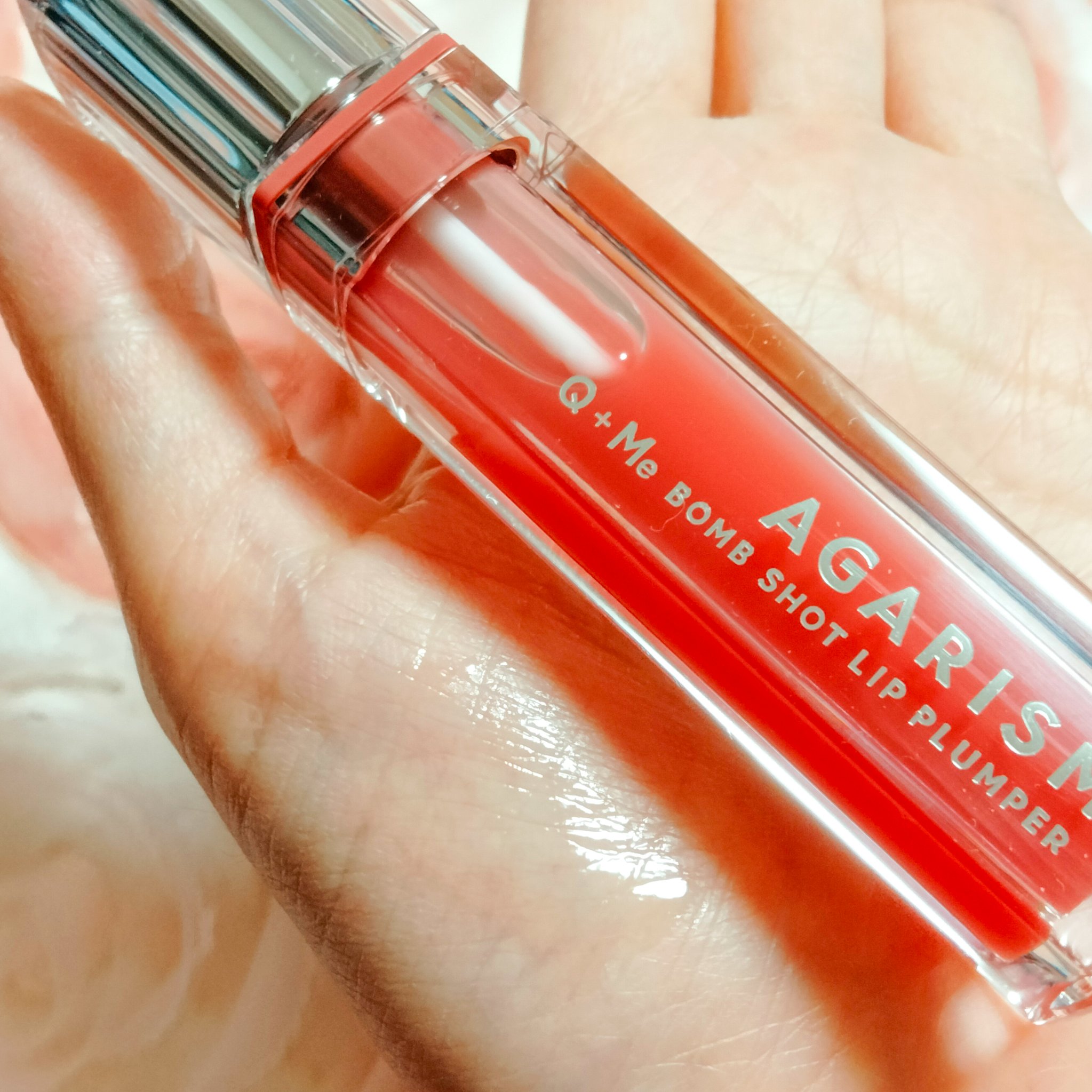 Q+Me　ボムショットリッププランパー+/AGARISM/リッププランパーを使ったクチコミ（3枚目）