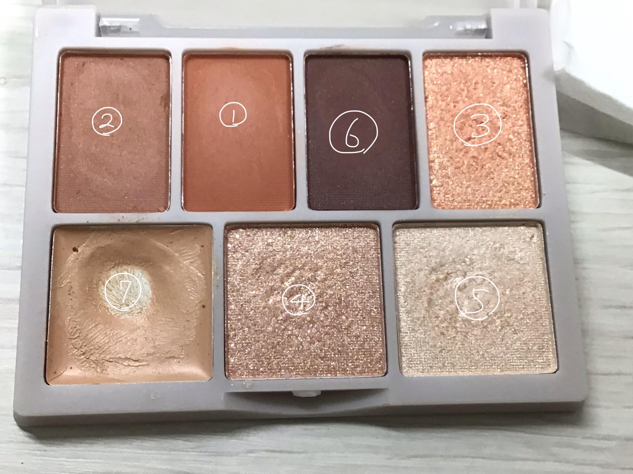 7C EYE SHADOW/SUITSme/アイシャドウパレットを使ったクチコミ（2枚目）