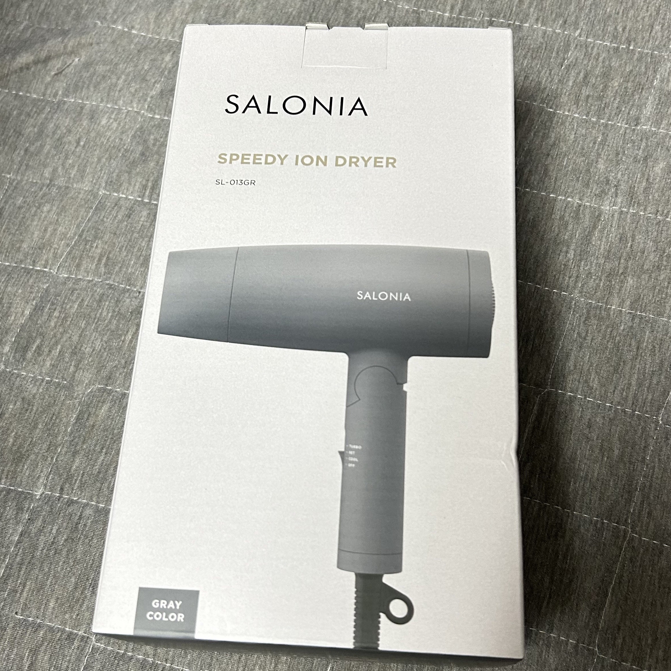 スピーディーイオンドライヤー グレー(WEB限定)/SALONIA/ドライヤーを使ったクチコミ（1枚目）