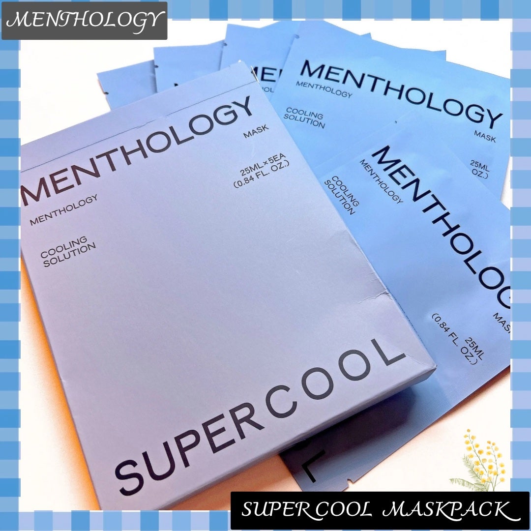 MENTHOLOGY クーリングマスクパック/menthology/シートマスク・パックを使ったクチコミ(1枚目)