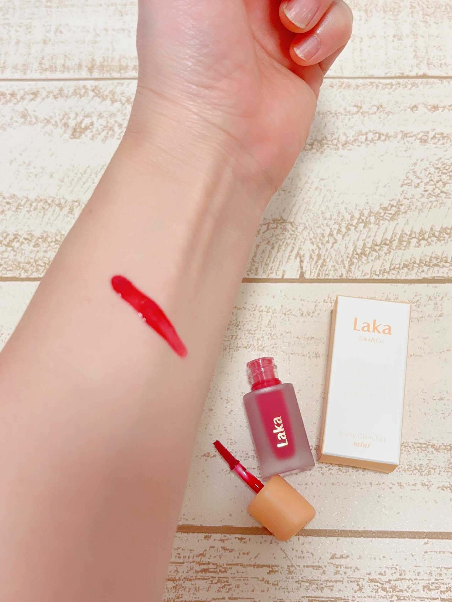 フルーティーグラムティント/Laka/リップティントを使ったクチコミ（3枚目）