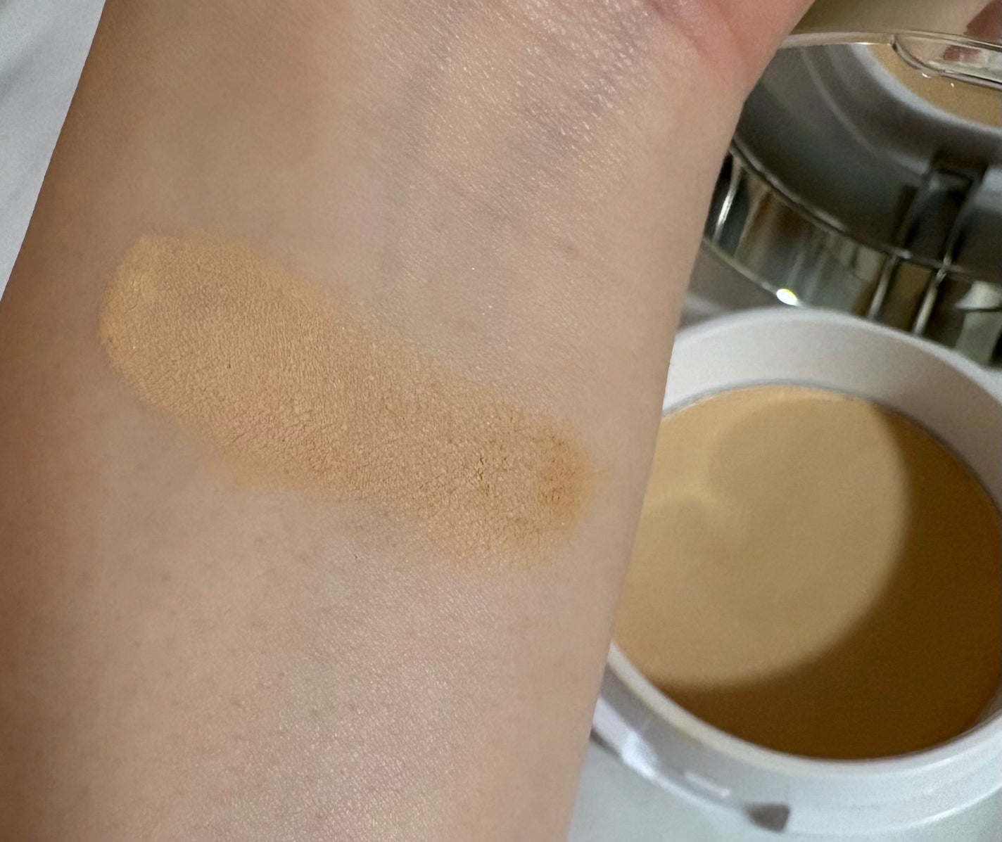 フェイスパウダー ハイカバー N 白肌オークル/クリアラスト/プレストパウダーを使ったクチコミ(2枚目)
