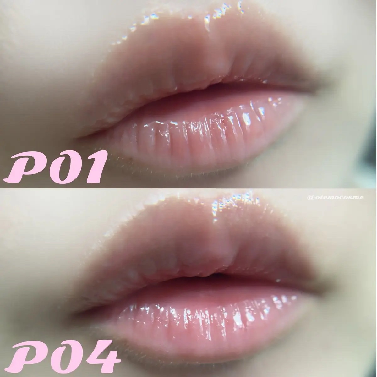 シェルズジュエルコレクション リップ グレーズ P04 Seafoam Glow/FlowerKnows/口紅を使ったクチコミ（3枚目）