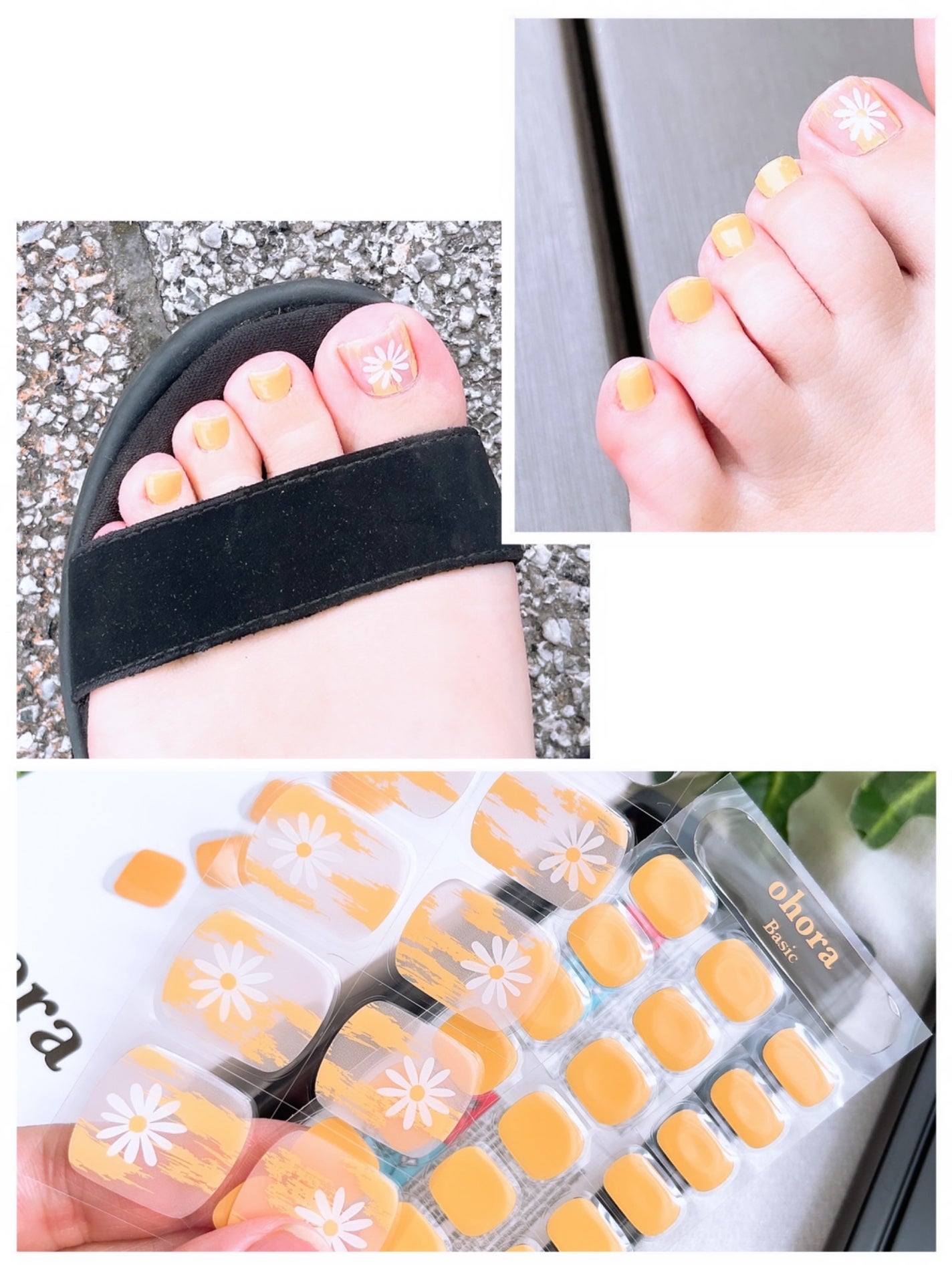 セミキュアジェルネイル(ペディキュア)/ohora/ネイルシールを使ったクチコミ(3枚目)