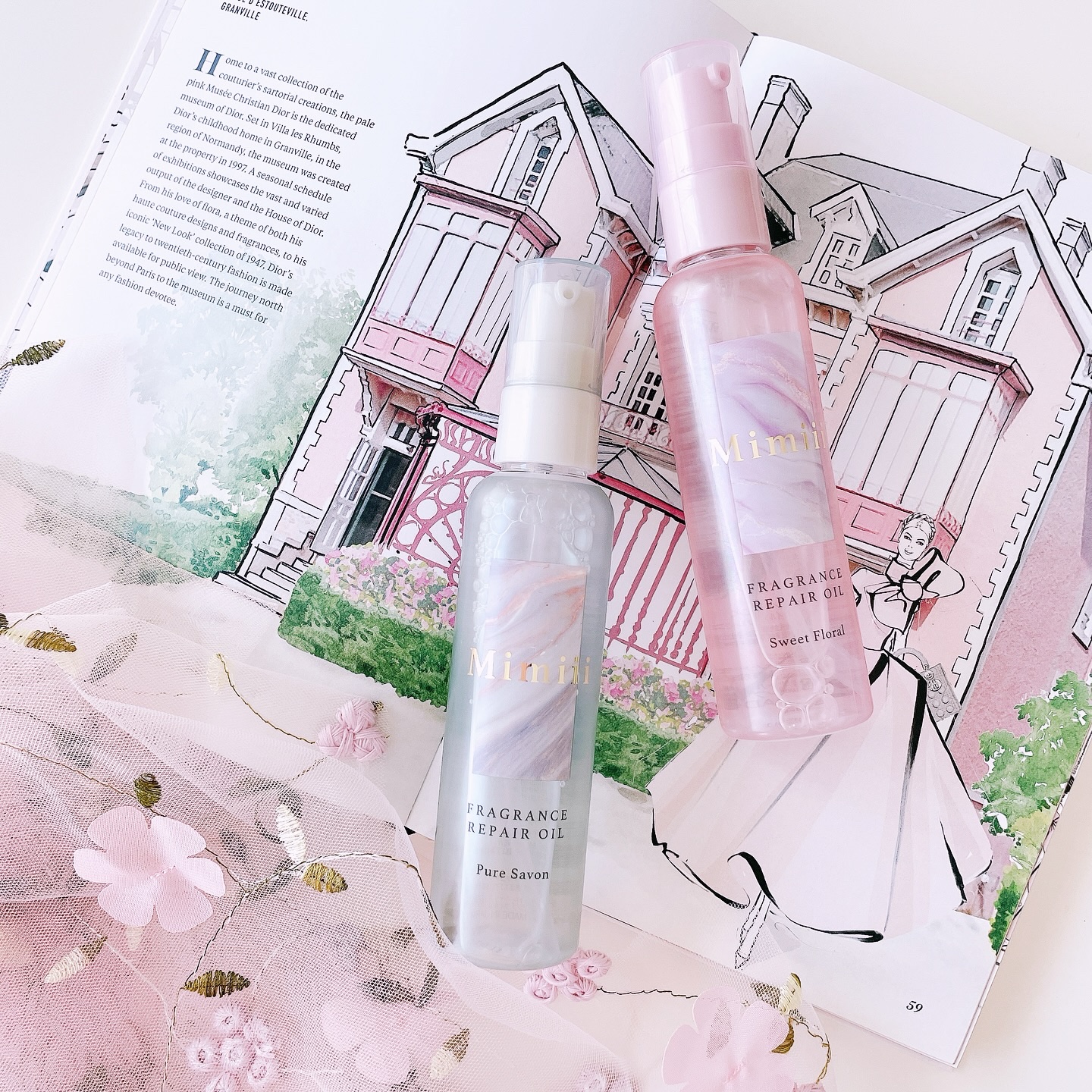 Mimiii フレグランスリペアオイル ピュアサボン/Cue's/ヘアオイルを使ったクチコミ（1枚目）