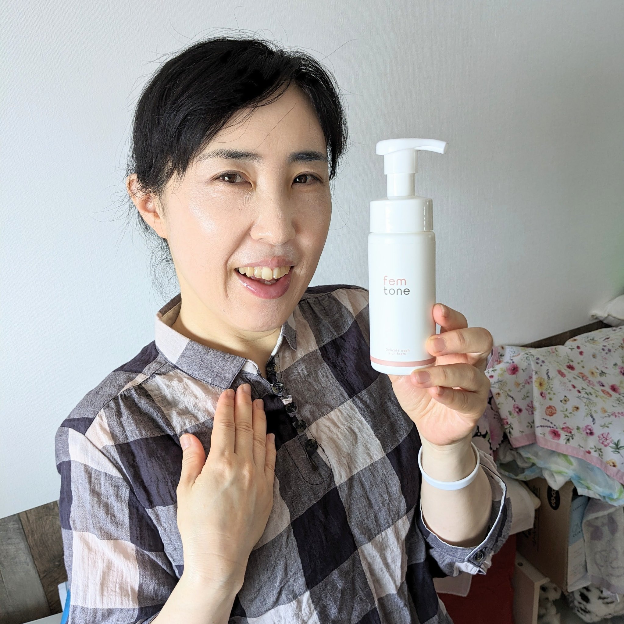 デリケートウォッシュ リッチフォーム/fem tone/デリケートゾーンケアを使ったクチコミ（1枚目）