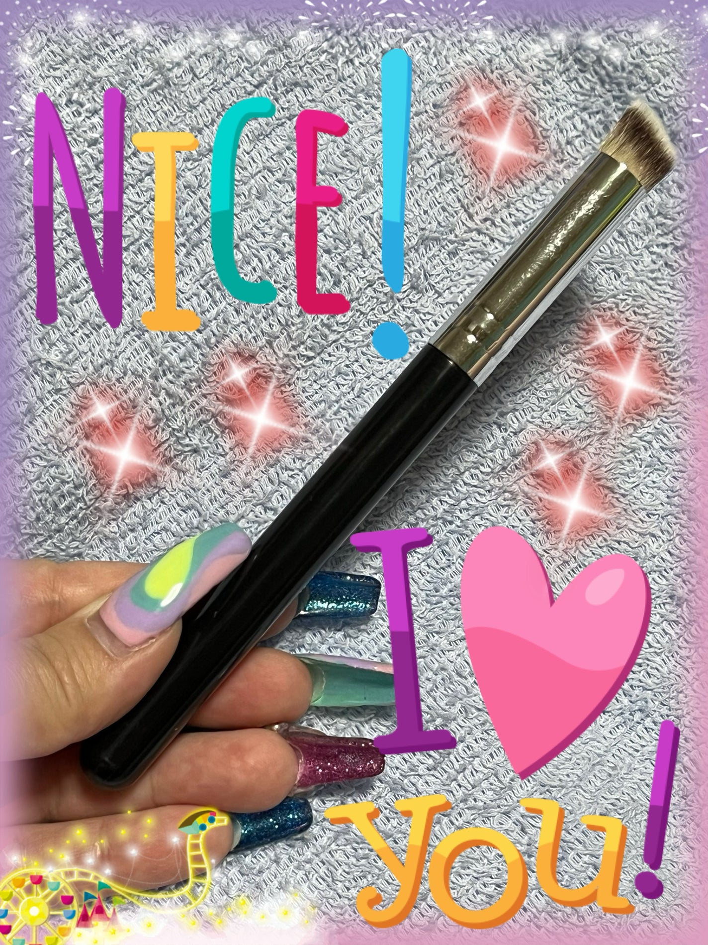 コンシーラーブラシ(斜め)/DAISO/メイクブラシを使ったクチコミ(2枚目)