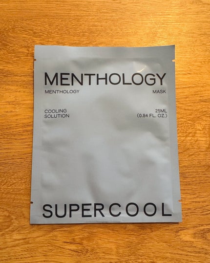 MENTHOLOGY クーリングマスクパック/menthology/シートマスク・パックを使ったクチコミ(1枚目)