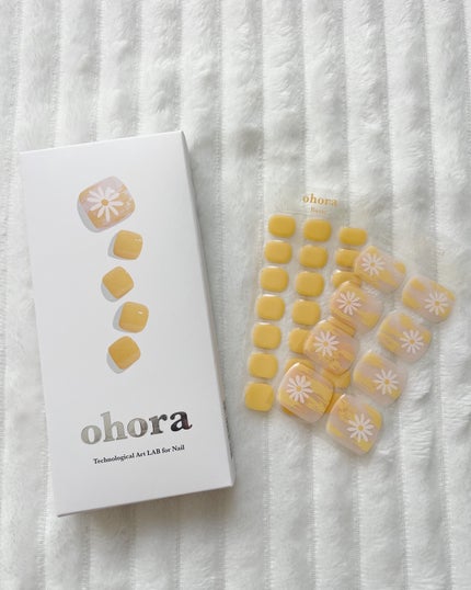 セミキュアジェルネイル(ペディキュア)/ohora/ネイルシールを使ったクチコミ(3枚目)