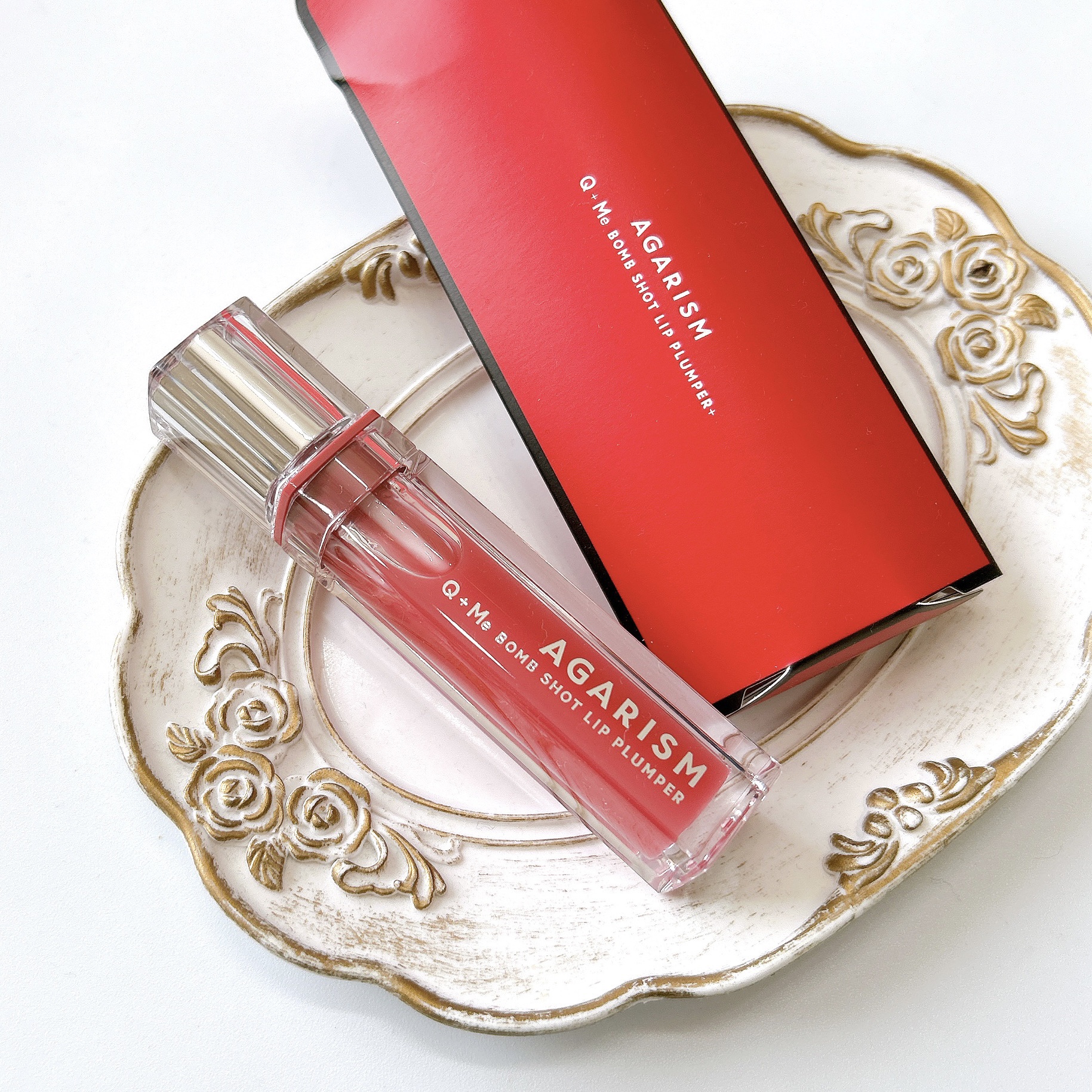 Q+Me　ボムショットリッププランパー+/AGARISM/リッププランパーを使ったクチコミ（1枚目）