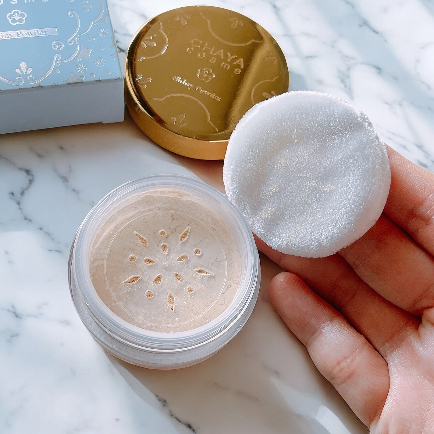 シャイニーパウダー/CHAYA cosme/ルースパウダーを使ったクチコミ(5枚目)