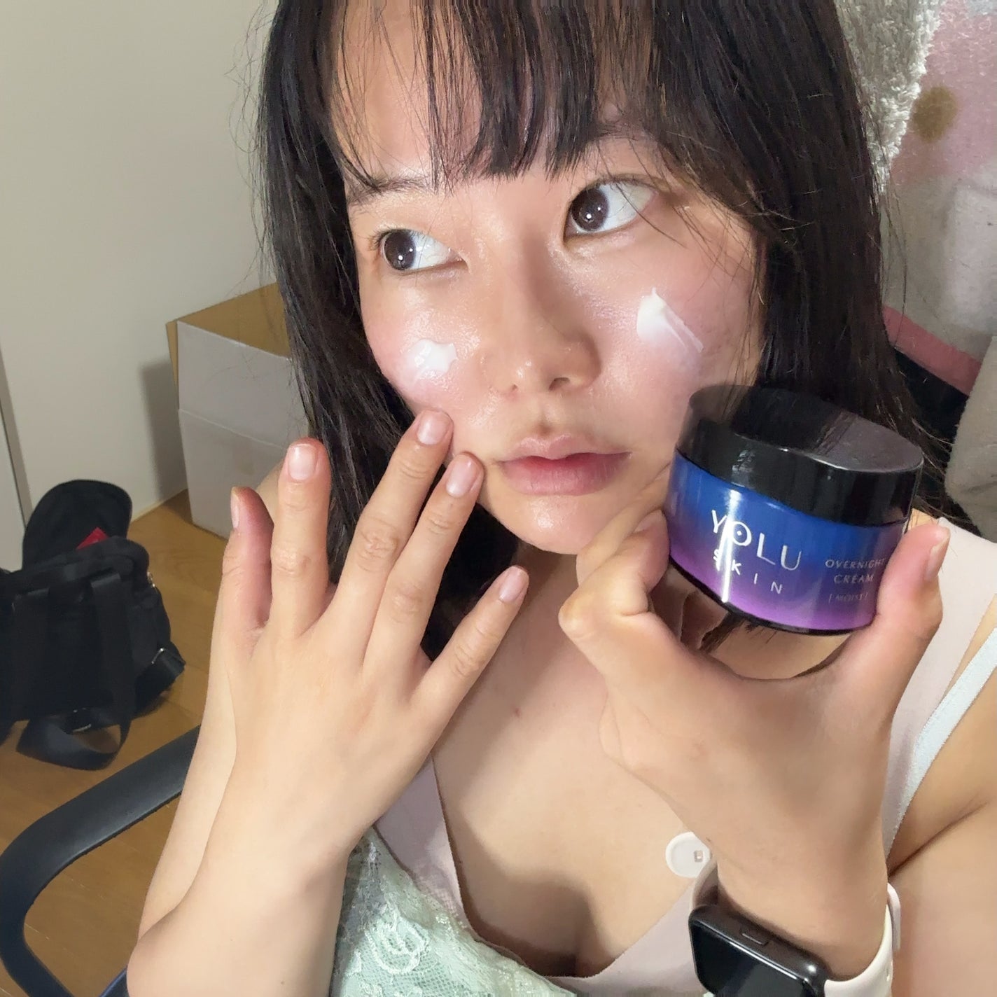 ヨル スキン オーバーナイトクリーム モイスト/YOLU/フェイスクリームを使ったクチコミ(5枚目)