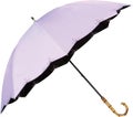 UVO(ウーボ)【8本骨/長傘】最強の日傘 ラベンダー(02:刺繍スカラップ)