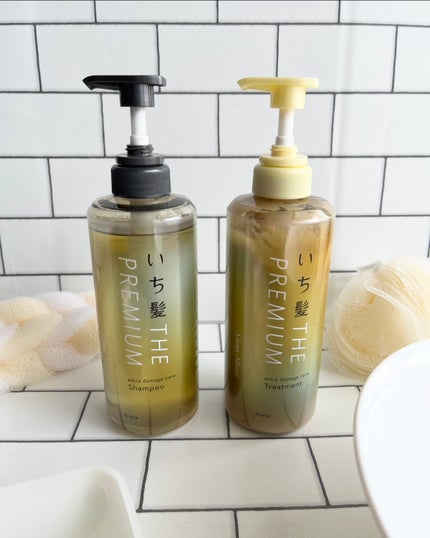 THE PREMIUM エクストラダメージケアシャンプー/トリートメント(シャイニーモイスト)/いち髪/市販シャンプーを使ったクチコミ(1枚目)