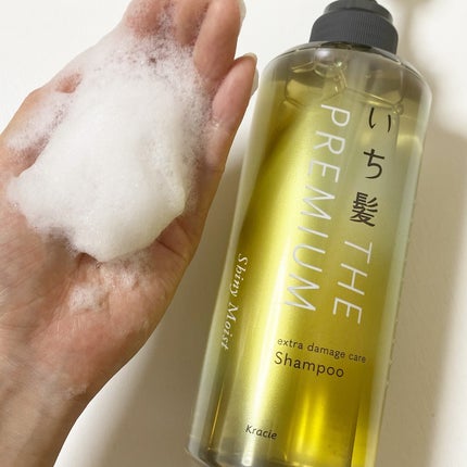THE PREMIUM エクストラダメージケアシャンプー/トリートメント(シャイニーモイスト)/いち髪/市販シャンプーを使ったクチコミ(2枚目)