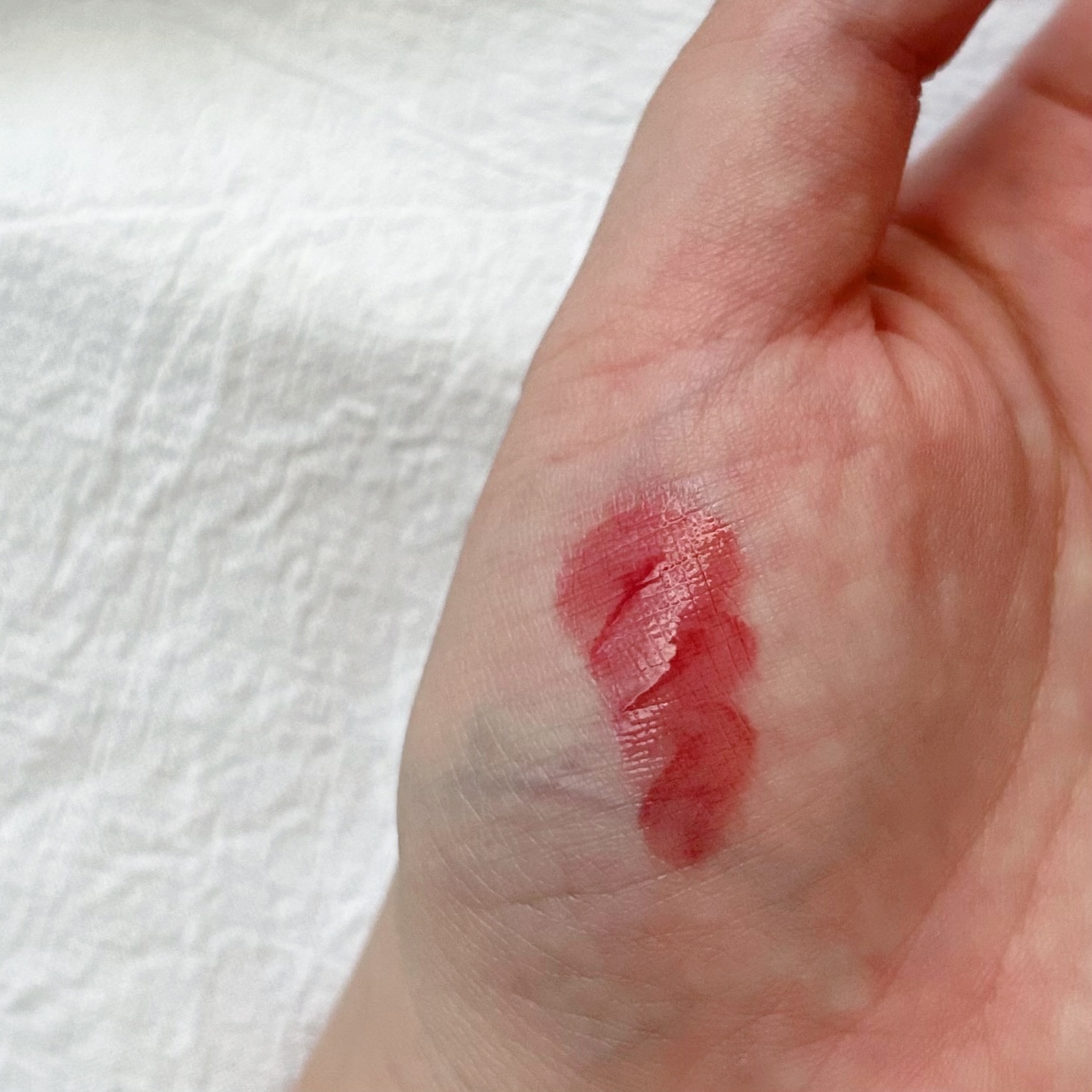 ロウグロウジェルティント R007 チル（ミニ）/hince/リップティントを使ったクチコミ（2枚目）