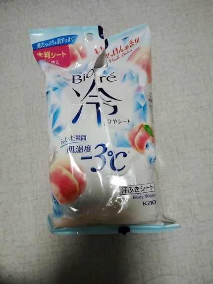 冷シート ももせっけんの香り/ビオレ/ボディシートを使ったクチコミ(1枚目)