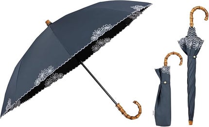 ブルーグレー(10:刺繍フラワー)