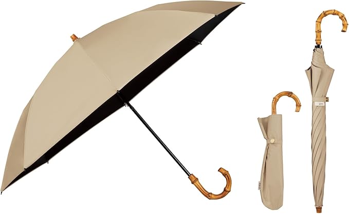 UVO(ウーボ)【CALM2段/折りたたみ】最強の日傘 カーム 2段折 ライトブラウン