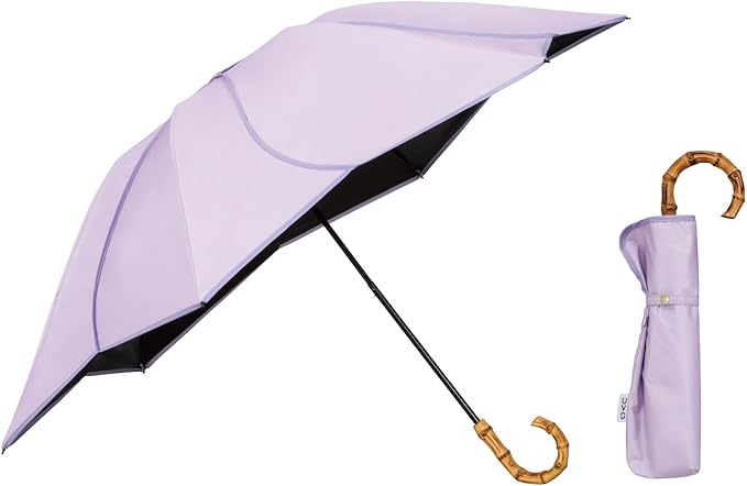 UVO(ウーボ)【3段/折りたたみ】最強の日傘 3段折  ラベンダー（20:フローラル）