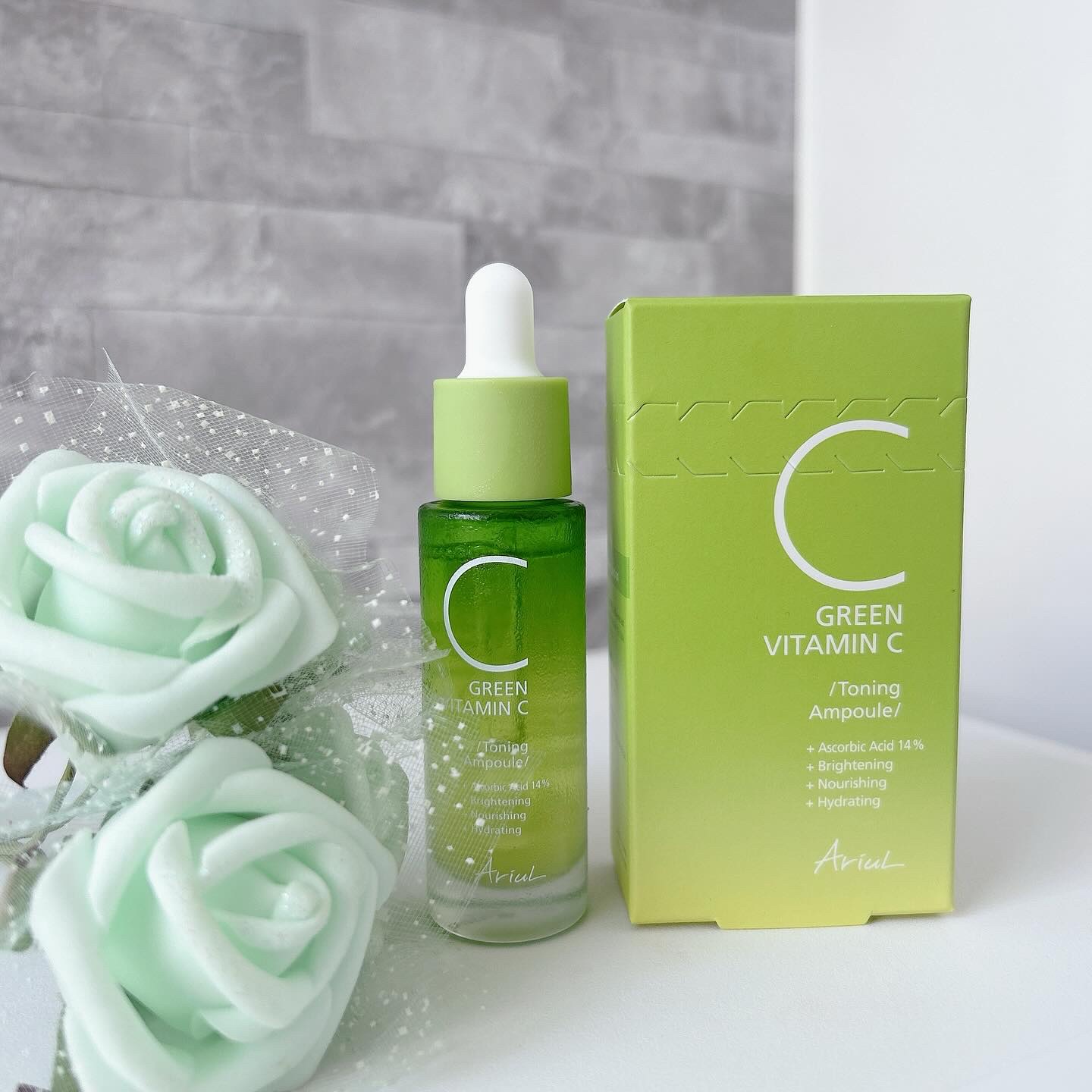 アリウル グリーンビタミンC トーニングセラム(アンプル)/Ariul/美容液を使ったクチコミ（2枚目）