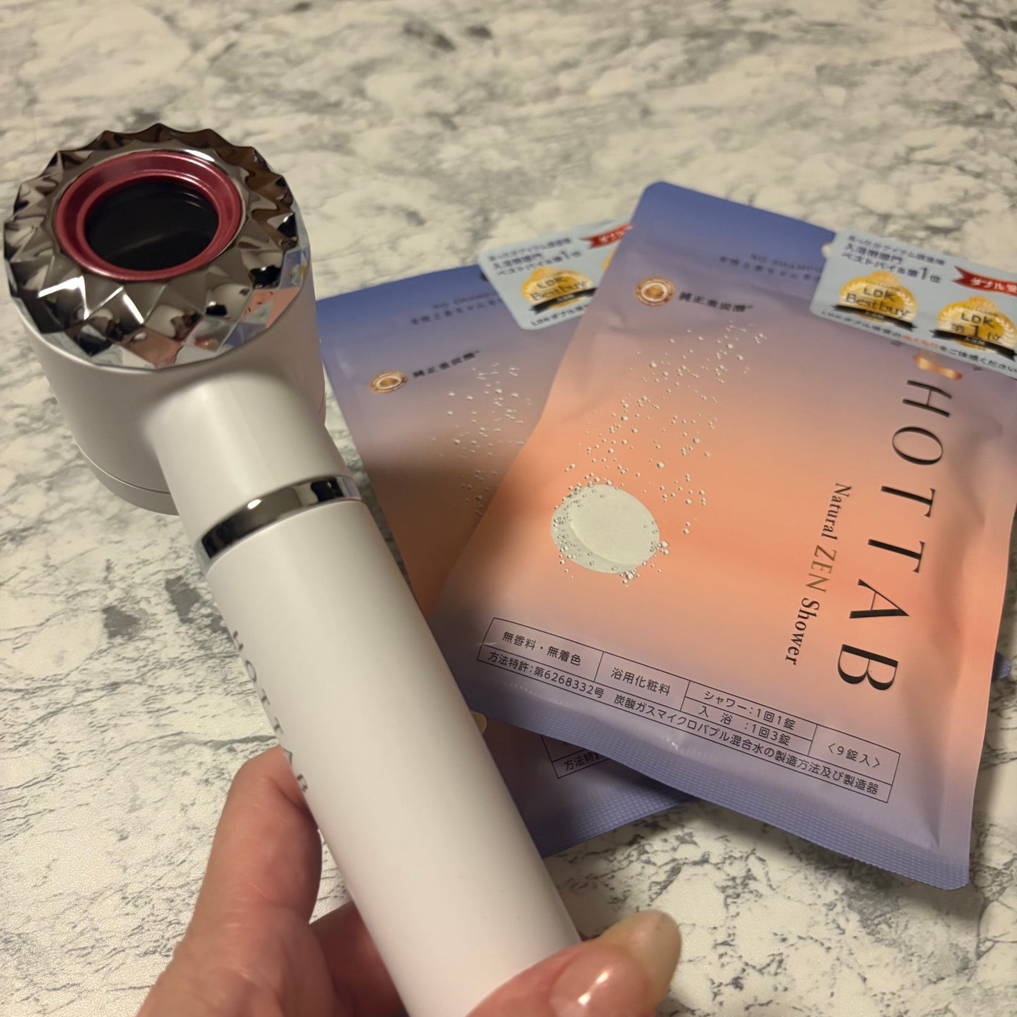 HOT TAB Premium SHOWER /HOT TAB/シャワーヘッドを使ったクチコミ(3枚目)