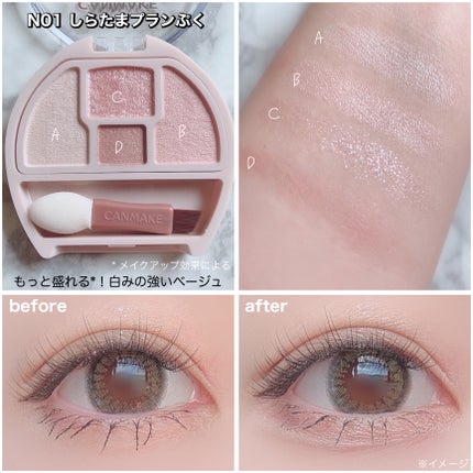 プランぷくコーデアイズNeo/キャンメイク/アイシャドウを使ったクチコミ(3枚目)