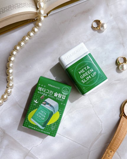 メタグリーンスリムアップ/VITALBEAUTIE/ボディサプリメントを使ったクチコミ(4枚目)