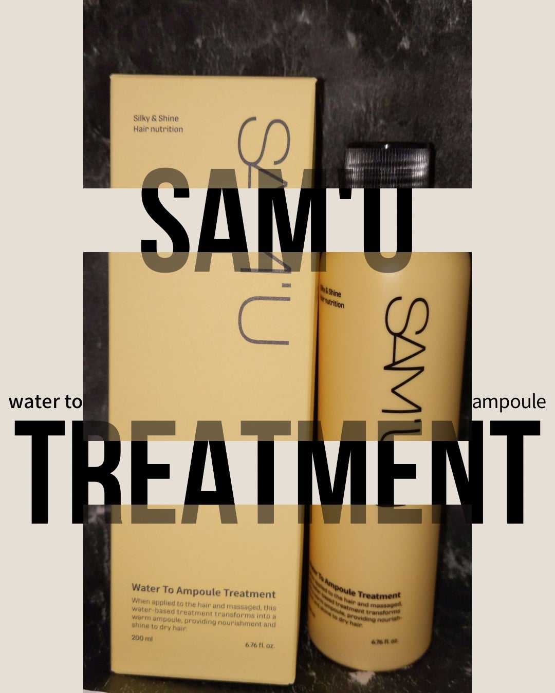 ウォータートゥーアンプルトリートメント/SAM'U/アウトバストリートメントを使ったクチコミ(1枚目)