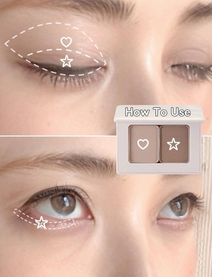 アイステイン エッセンシャル シャドウ デュオ/VDL/アイシャドウパレットを使ったクチコミ(5枚目)